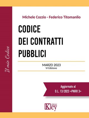 cover image of Codice dei contratti pubblici 2023